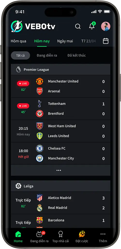 Về Bờ TV | App xem trực tiếp bóng đá số #1 2025 tại Vebo TV App Vebotv - App xem trực tiếp bóng đá số 1 Việt Nam